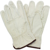 A Picture of product STZ-X7244 Pig Leather Driver's Gloves with Keystone Thumbs. Size 2X-Large. Beige with Blue Hem. 10 dozen.