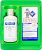 A Picture of product STZ-K1150 Single Bottle Eye Wash Station with Wall Mount. 32 oz. 6 per case.
