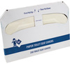 A Picture of product 966-799 White Disposable Toilet Seat Covers.  250/Box, 20 Boxes/Case.