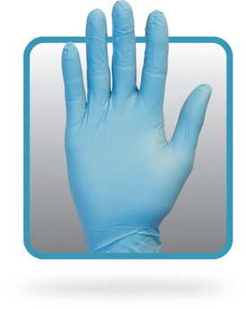 Gloves. Nitrile, Powder-Free, 2X-Large Size.  100 Gloves/Box, 10 Boxes/Case, 1,000 Gloves/Case.