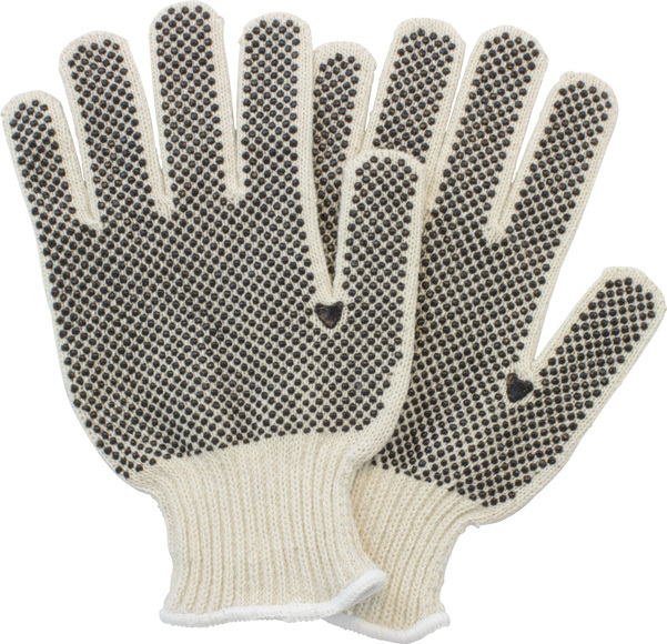 The Safety Zone Mens White String Gloves