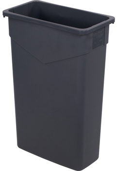 TrimLine™ Rectangular Waste Container/Trash Can. 11 X 20 X 30 in. 23 gal. Gray.