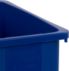 A Picture of product 963-204 TrimLine™ Rectangular "RECYCLE" Waste Container/Trash Can. 11 X 20 X 30 in. 23 gal. Blue.