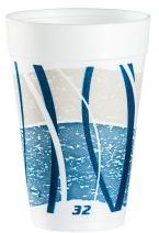 Dart 44AJ32H 44 Oz Horizon Ocean Insulated Pedestal Foam Cup, 300/CS