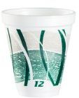 Foam Cup.  12 oz.  Impulse Design.  25 Cups/Sleeve.