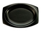 A Picture of product 967-774 Quiet Classic® Laminated Foam Dinnerware Trays. 9 in. Black. 500 count.