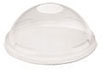 Dome Lids without Holes for Dart Plastic Cups TP9D, TP10D, RTP9D, RTP10D, RTP9DBARE, and RTP10DBARE. Clear. 1000 count.