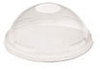 A Picture of product 964-659 Dome Lids without Holes for Dart Plastic Cups TP9D, TP10D, RTP9D, RTP10D, RTP9DBARE, and RTP10DBARE. Clear. 1000 count.