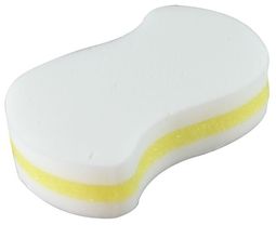 Super Amazing Eraser Sponge. 6.25 X 2.75 X 1.5 in. White and Yellow. 12 count.