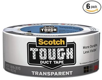 3M Tough Transparent Duct Tape. 1.88 in X 20 yd.