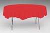 A Picture of product 964-670 Octy-Round® Plastic Tablecovers. 82 in. Classic Red. 12 count.