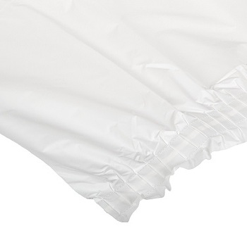 Plastic Table Skirt. 29 in. X 14 ft. White. 6 count.