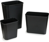 A Picture of product 963-239 Rectangular Fire Resistant Wastebasket/Trash Can. 15.5 X 14.25 X 10.25 in. 28 qt. Black.