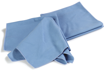 Flo-Pac® Microfiber Fine Polishing Cloth. 16 X 16 in. Blue.