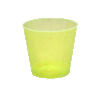 A Picture of product 964-678 Plastic Shot Glasses. 2 oz. Yellow. 2500 count.