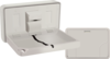 A Picture of product 963-247 Horizontal Surface Mounted Plastic Baby Changing Station. Gray.