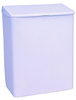 A Picture of product 580-105 Metal Enamel Wall Mount Sanitary Napkin Receptacle. 8 ⅛ X 10 ¾ X 4 ⅜ in. White.