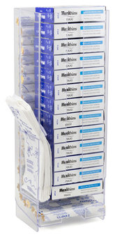 Necessities® Courtesy Dispenser for Complimentary Dispensing of Feminine Hygiene Products. 16 X 6 X 4.25 in.