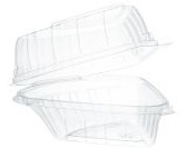 Showtime® ClearSeal® Hinged Lid Pie Wedge Containers. 6.7 fl. oz. 5.6 X 6.1 X 3.0 in. Clear. 250 per case.