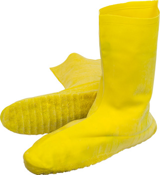 Heavy Weight Latex Nuke Boot Shoe Covers. Size XL. Yellow. 50 pairs.