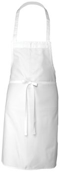 Chef Works Cloth Full Length Apron With Ties. 28 X 33 in. White.