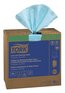 A Picture of product 963-306 Tork Low Lint Pop Up Wiper Single Ply Cleaning Cloths. 9 X 16.5 in. Turquoise. 800 count.