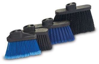 Flagged Poly Warehouse Angle/Upright Broom Brush. 12 X 1.75 X 8 in. Blue.
