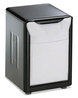 A Picture of product SJM-H985BK San Jamar® Tabletop Napkin Dispenser,  Low Fold, 3 3/4 x 4 x 5 1/2, Capacity: 150, Black